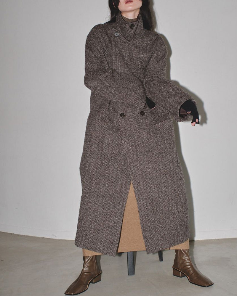 Doublecollar Tweed Coat [TODAYFUL] /12320011