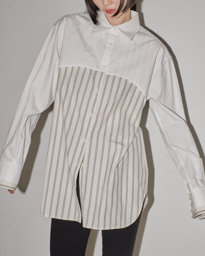 Layered Stripe Shirts/レイヤードストライプシャツ/TODAYFUL/トゥデイフル/12410405