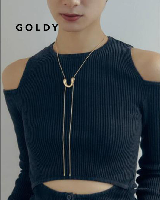 2WAY ループ タイイング ネックレス【UNISEX ACCESSORIES】/GOLDY/ゴールディ/アクセサリー/3240209
