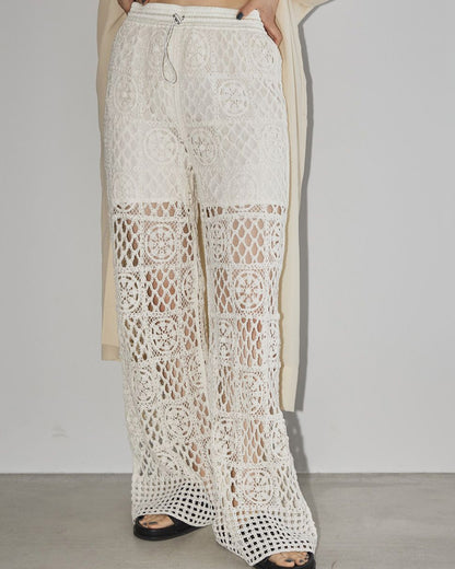 【即納】【送料無料】 Crochet Lace Pants/クロシェットレースパンツ/TODAYFUL/トゥデイフル/12310709