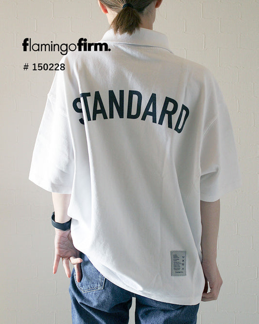 【即納】【送料無料】ハーフジップバックプリントTシャツ/flamingo firm/フラミンゴファーム/150228
