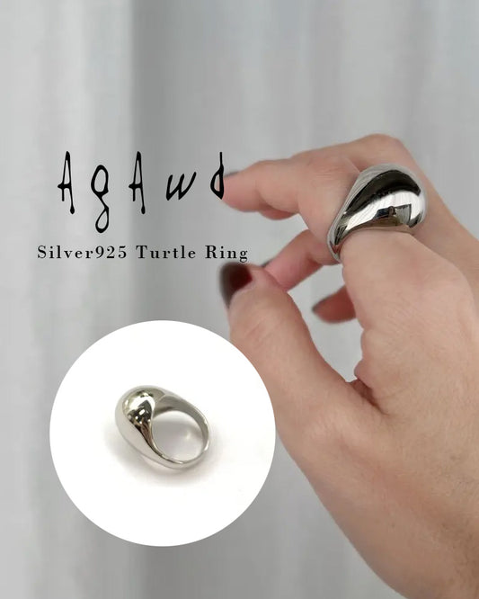 【送料無料】Turtle Ring Silver925/タートルリング/AgAwd/アガウド/22-910029【追跡可能メール便】