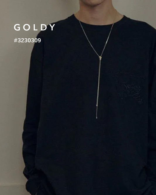 スレンダー ループ タイ ネックレス【UNISEX ACCESSORIES】/GOLDY/ゴールディ/3230309