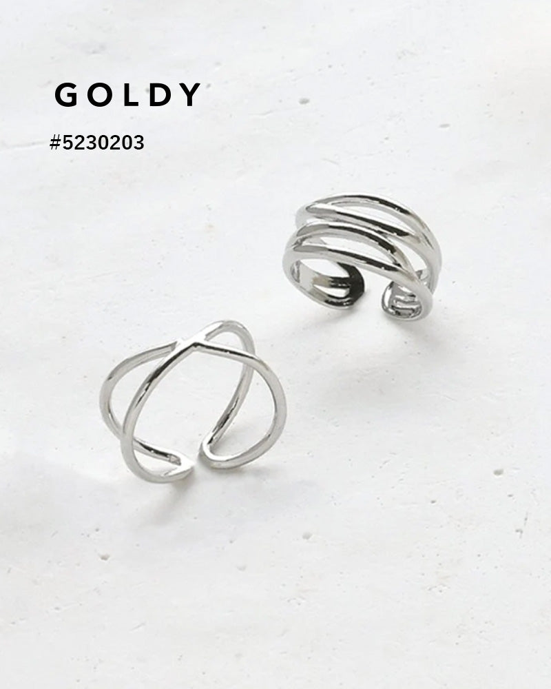 クロス & ダブル スプリット セットリング/GOLDY/ゴールディ/5230203