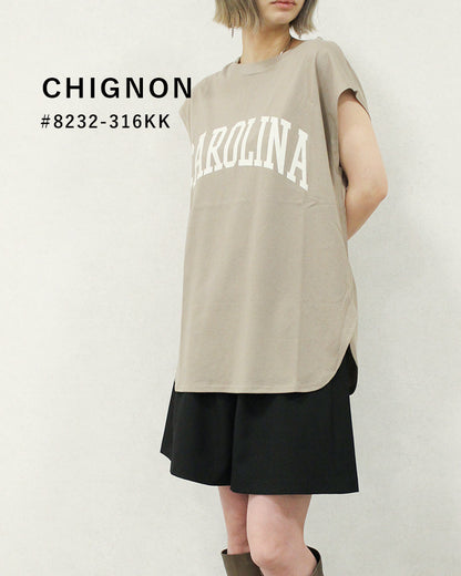 【即納】【送料無料】CAROLINAフレンチTシャツ/CHIGNON/シニヨン/8232-316kk